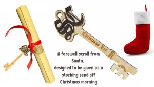 Christmas key scroll